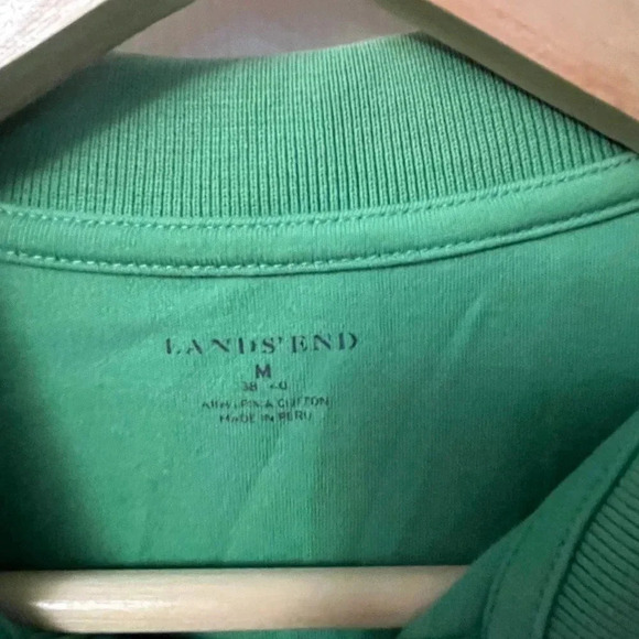 Men's Lands End polo in green size M - Picture 2 of 5